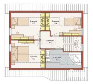Дом 140м², 2-этажный, участок 9 сот.