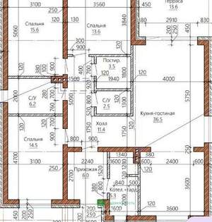 Дом 125м², 1-этажный, участок 6 сот.