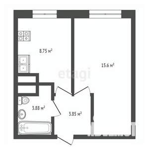 Дом 74м², 2-этажный, участок 6 сот.