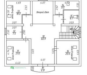 Дом 350м², 2-этажный, участок 11 сот.
