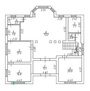 Дом 350м², 2-этажный, участок 11 сот.