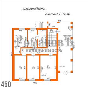 Дом 500м², 3-этажный, участок 10 сот.  