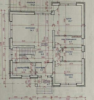 Дом 270м², 2-этажный, участок 6 сот.  