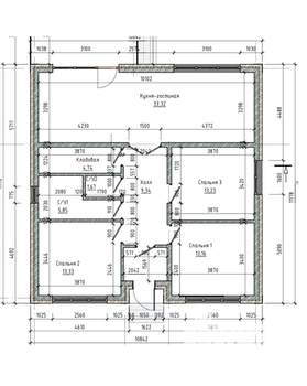 Дом 97м&sup2;, 1-этажный, участок 4 сот.  