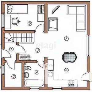 Дом 130м², 2-этажный, участок 6 сот.  