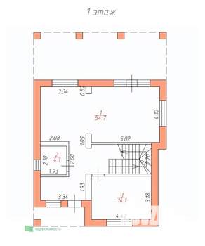 Дом 180м², 2-этажный, участок 6 сот.  