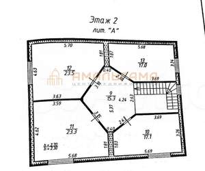 Дом 298м², 2-этажный, участок 6 сот.  