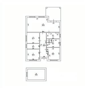 Дом 140м², 1-этажный, участок 6 сот.  