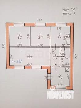 Дом 76м², 1-этажный, участок 5 сот.  