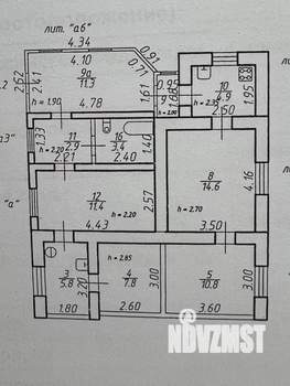 Дом 75м², 1-этажный, участок 4 сот.  