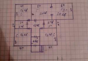 Дом 130м², 1-этажный, участок 5 сот.  