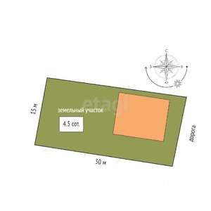 Дом 86м², 1-этажный, участок 5 сот.  