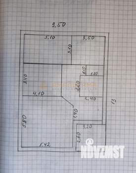 Дом 108м², 1-этажный, участок 5 сот.  