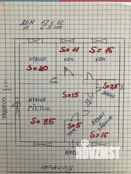 Дом 131м², 1-этажный, участок 7 сот.  