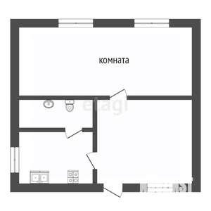 Дом 40м², 1-этажный, участок 5 сот.  
