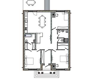 Дом 154м², 1-этажный, участок 5 сот.  