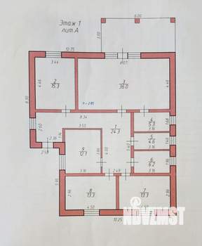 Дом 138м&sup2;, 1-этажный, участок 9 сот.  
