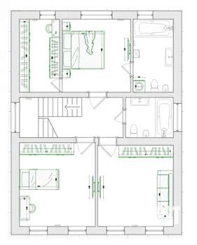 Дом 156м², 2-этажный, участок 3 сот.  