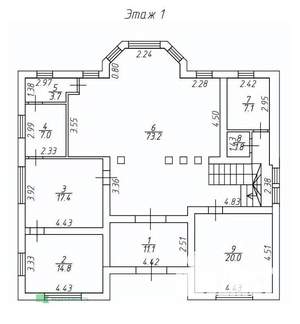 Дом 350м&sup2;, 2-этажный, участок 11 сот.  