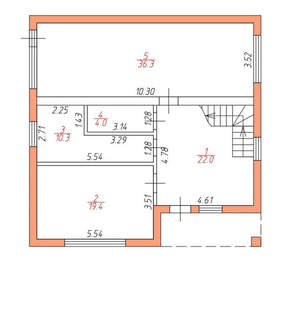 Дом 230м², 2-этажный, участок 5 сот.  