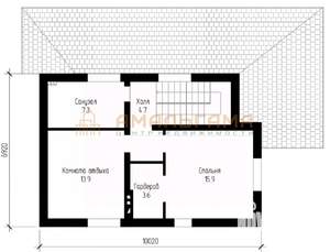 Дом 124м², 2-этажный, участок 5 сот.  