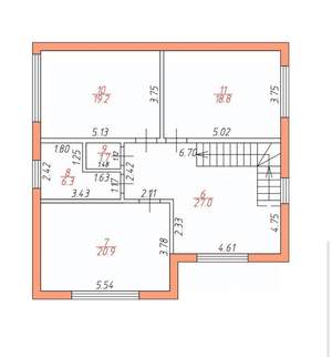 Дом 230м², 2-этажный, участок 5 сот.  