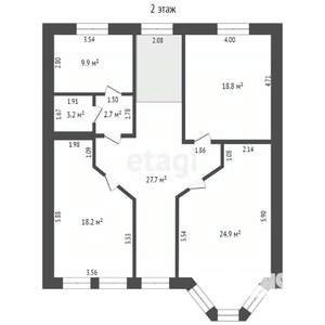 Дом 220м², 2-этажный, участок 6 сот.  