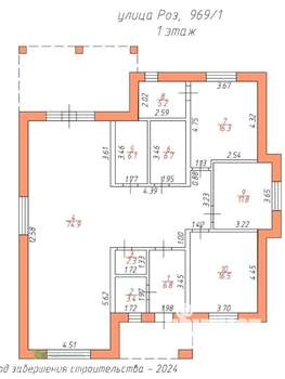 Дом 182м², 1-этажный, участок 6 сот.  