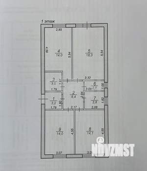 Дом 100м², 2-этажный, участок 4 сот.  