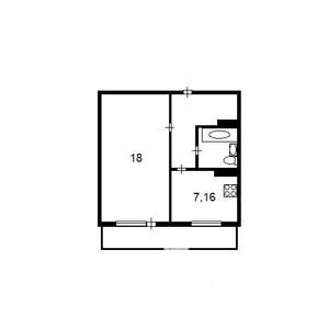 1-к квартира, на длительный срок, 36м2, 1/9 этаж