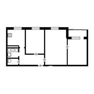3-к квартира, на длительный срок, 54м2, 4/5 этаж