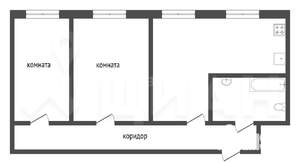 3-к квартира, на длительный срок, 55м2, 1/5 этаж