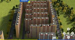 2-к квартира, на длительный срок, 57м2, 15/16 этаж