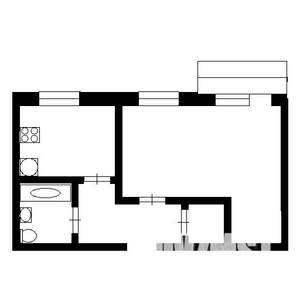 1-к квартира, на длительный срок, 40м2, 7/7 этаж