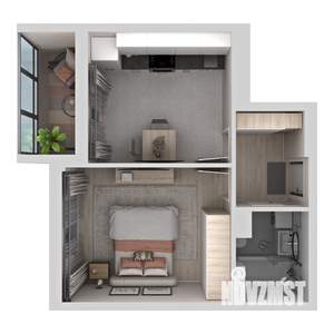1-к квартира, вторичка, 34м2, 2/21 этаж