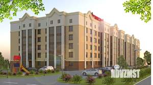 1-к квартира, строящийся дом, 45м2, 5/5 этаж