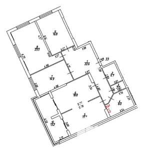 4-к квартира, строящийся дом, 136м2, 2/9 этаж