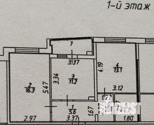 2-к квартира, вторичка, 57м2, 1/18 этаж