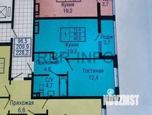 1-к квартира, вторичка, 45м2, 2/18 этаж