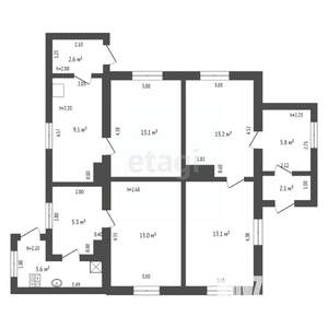 2-к квартира, вторичка, 34м2, 1/1 этаж