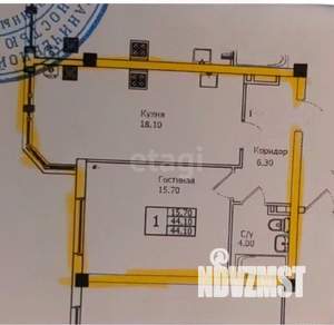 1-к квартира, вторичка, 45м2, 3/8 этаж