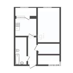 1-к квартира, вторичка, 40м2, 12/16 этаж