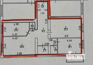 3-к квартира, вторичка, 94м2, 2/10 этаж
