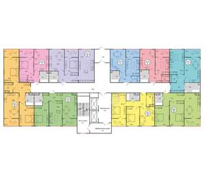 1-к квартира, строящийся дом, 52м2, 2/19 этаж