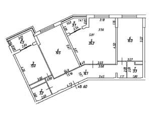 3-к квартира, строящийся дом, 101м2, 7/9 этаж