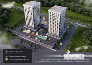 2-к квартира, строящийся дом, 58м2, 10/18 этаж