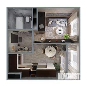 1-к квартира, вторичка, 41м2, 6/20 этаж