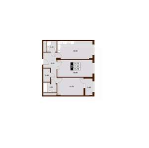 2-к квартира, вторичка, 75м2, 3/11 этаж