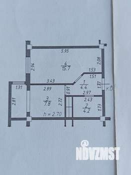 1-к квартира, вторичка, 36м2, 13/16 этаж