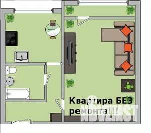 1-к квартира, вторичка, 37м2, 2/9 этаж